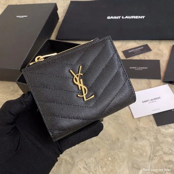 Tony Luxuries ZIPPED CARD YSL CASE MONOGRAM 0820